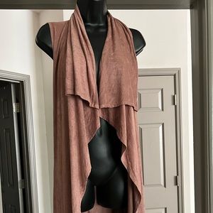 Suede Sleeveless Vest